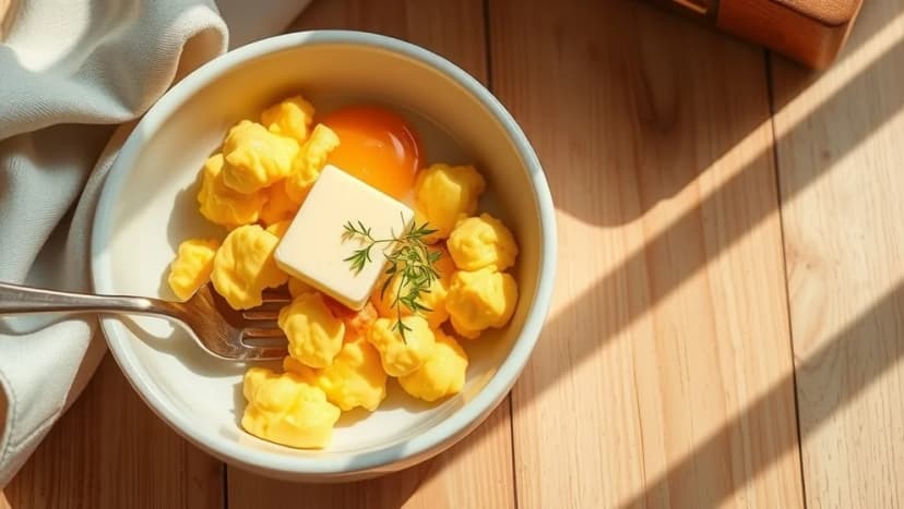 Äggröra recept för en portion