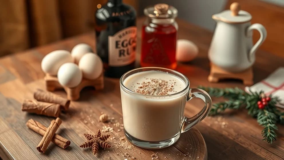 Gör din egen äggtoddy med rom hemma