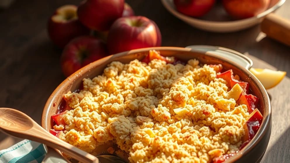 Äppelpaj smulpaj som smakar himla gott