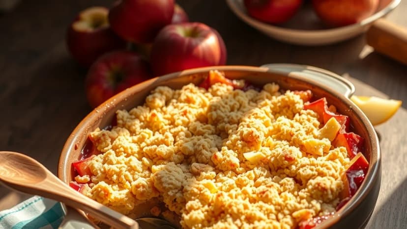 Äppelpaj smulpaj som smakar himla gott