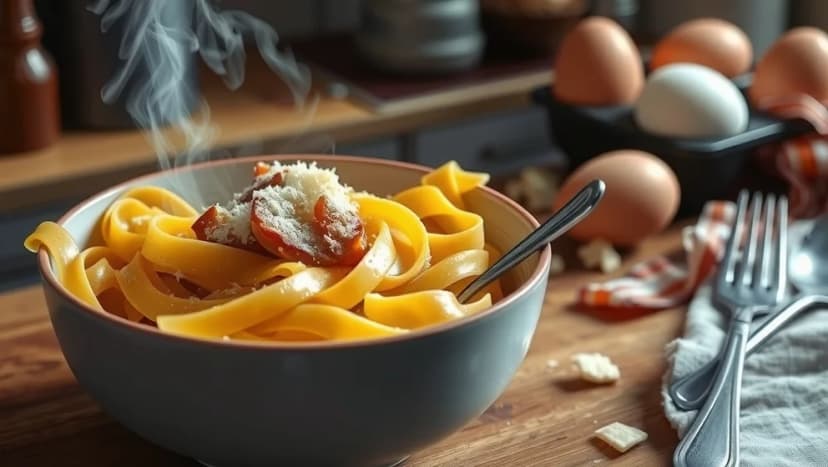 Carbonara recept med grädde