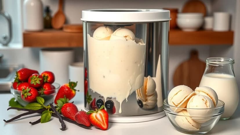 Gör din egen glass med glassmaskin