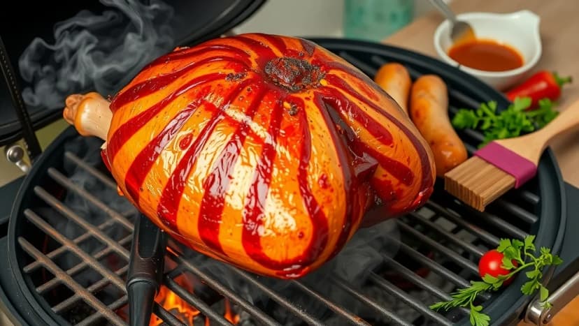 Så griljerar du skinka hemma