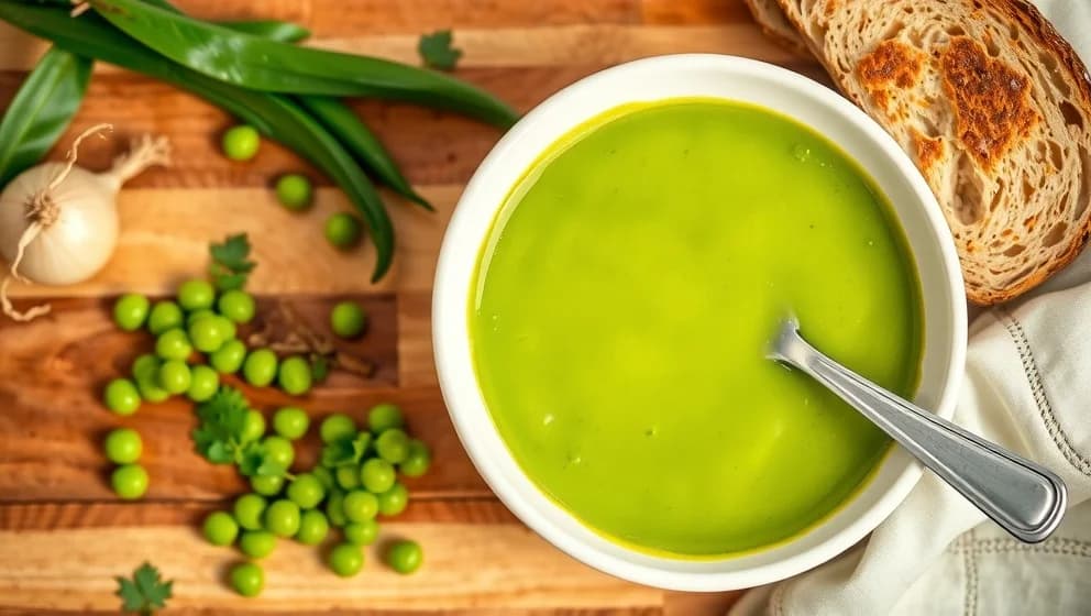 Grön ärtsoppa recept som smakar hemlagat