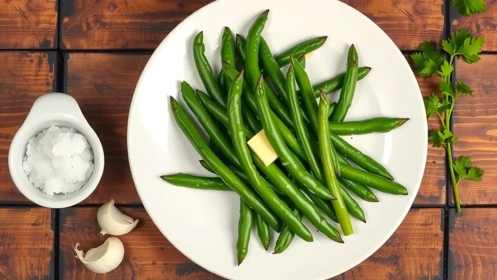 Goda och enkla haricots verts hemma