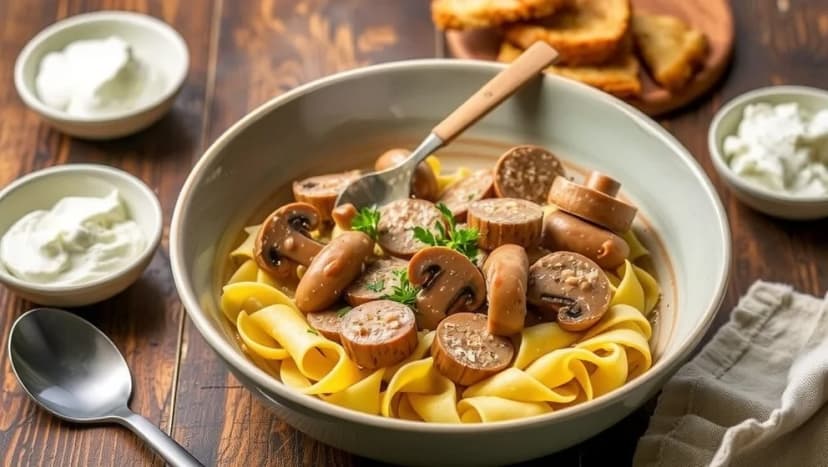 Korv stroganoff recept som smälter i munnen
