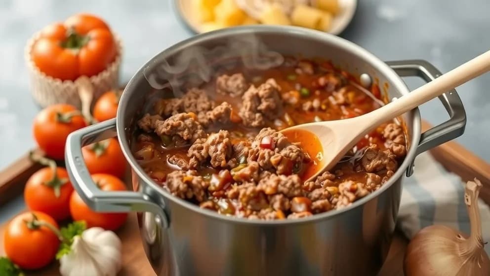 Enkel köttfärssås recept på 20 minuter