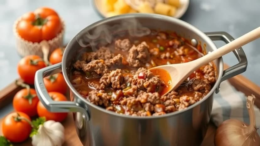 Enkel köttfärssås recept på 20 minuter