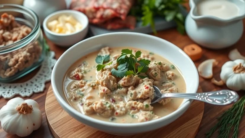 Köttfärssås med grädde som smakar helt fantastiskt