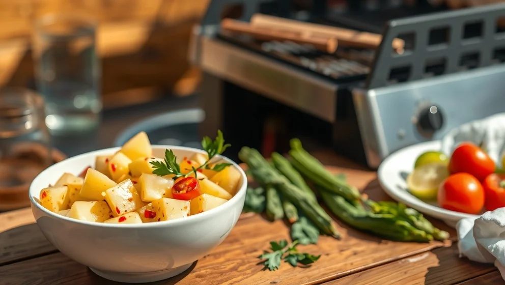 Ljuvlig potatissallad recept som smakar fantastiskt