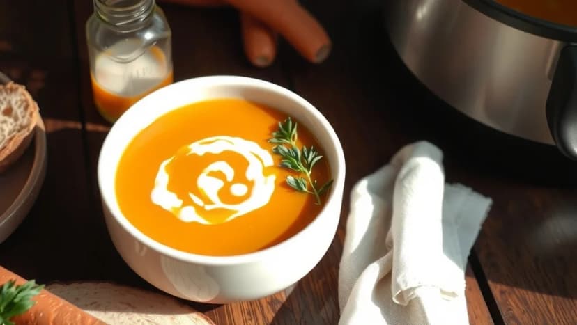 Lyxig morotssoppa recept som smakar klassisk