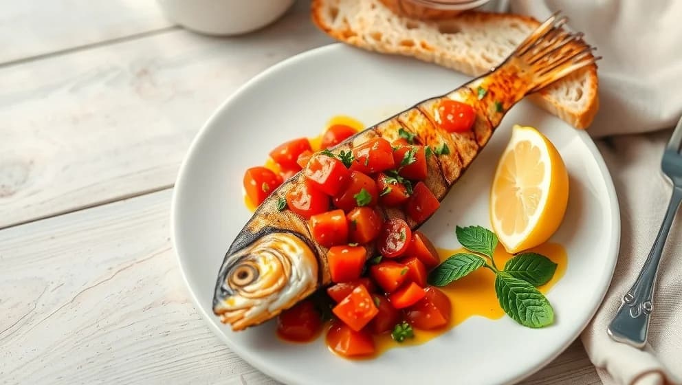 Makrill i tomatsås som smälter på tungan