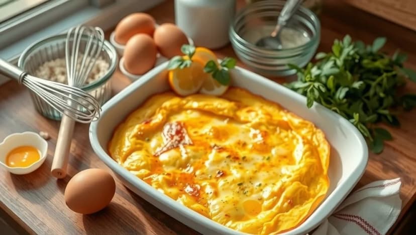 Gör omelett i ugnen istället för pannan