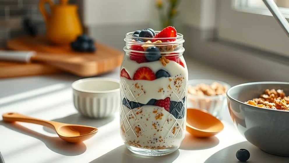 Overnight oats recept med yoghurt