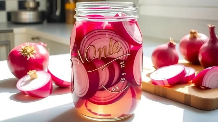 Picklad rödlök recept som tar 10 minuter