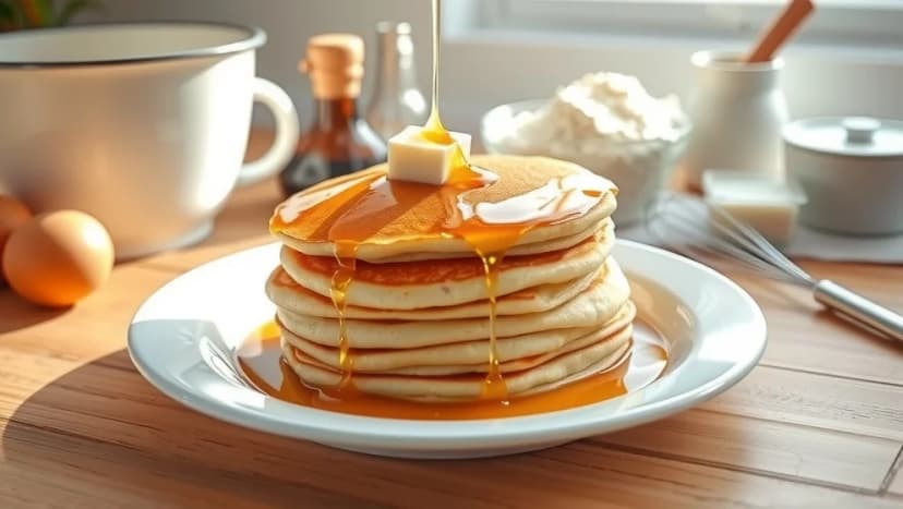 Amerikanska pannkakor som smakar fantastiskt gott