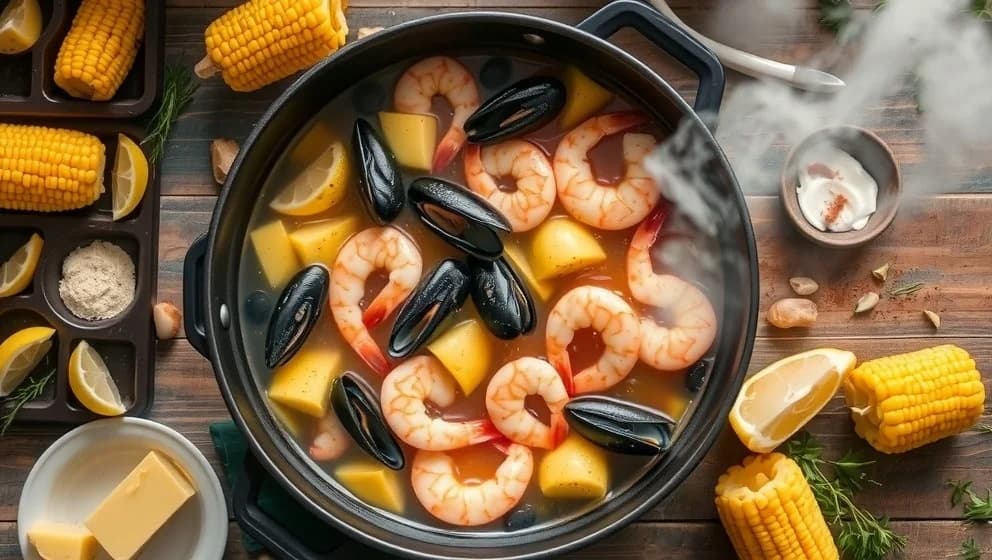 Gör seafood boil hemma själv