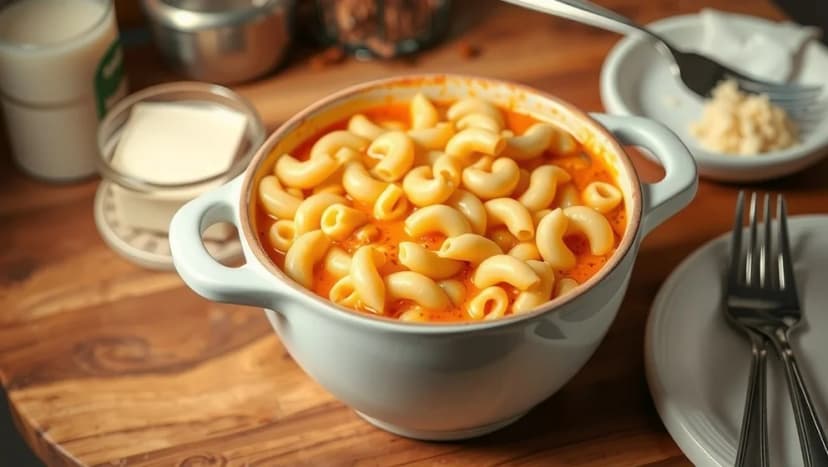 Gör stuvade makaroner hemma på 20 minuter